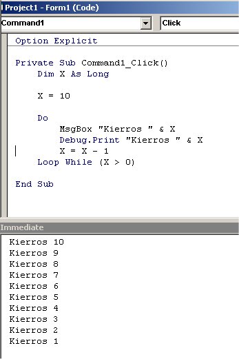 Debug -olion Print -metodi